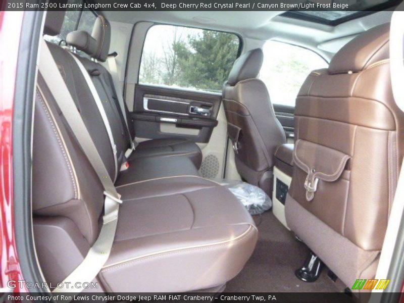 Rear Seat of 2015 2500 Laramie Longhorn Crew Cab 4x4