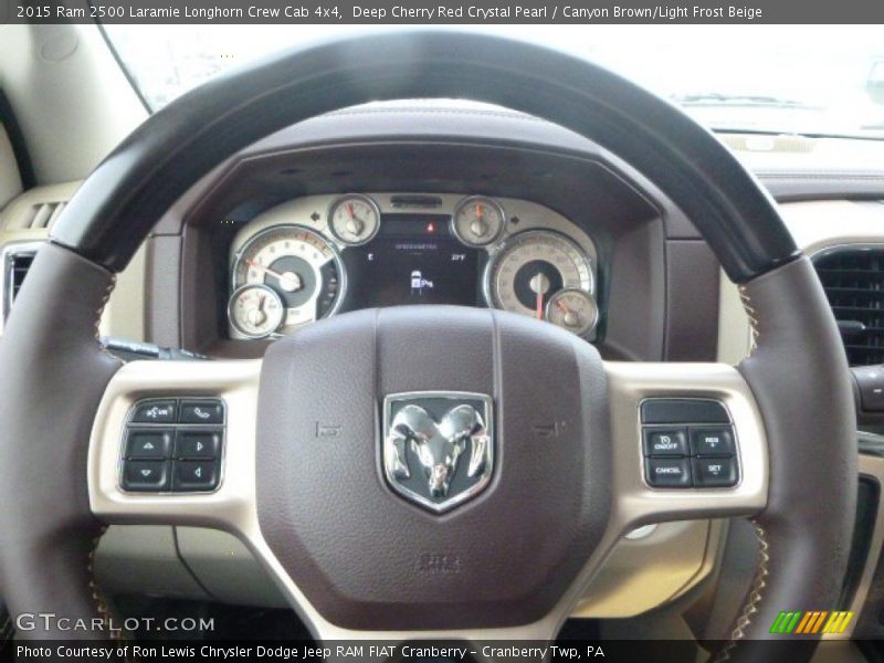  2015 2500 Laramie Longhorn Crew Cab 4x4 Steering Wheel