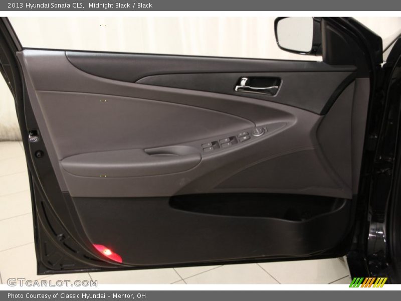 Midnight Black / Black 2013 Hyundai Sonata GLS