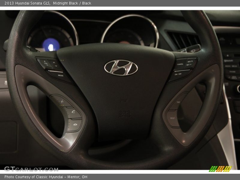 Midnight Black / Black 2013 Hyundai Sonata GLS