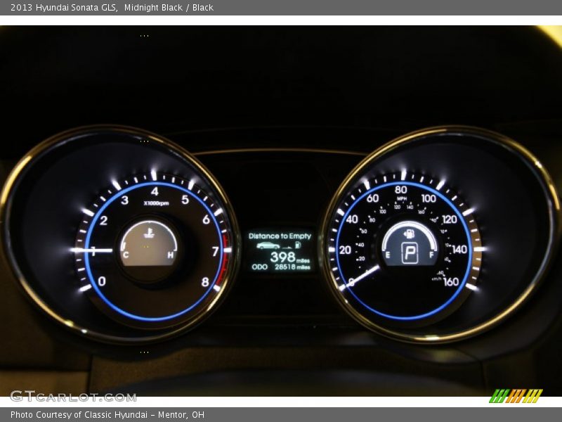 Midnight Black / Black 2013 Hyundai Sonata GLS