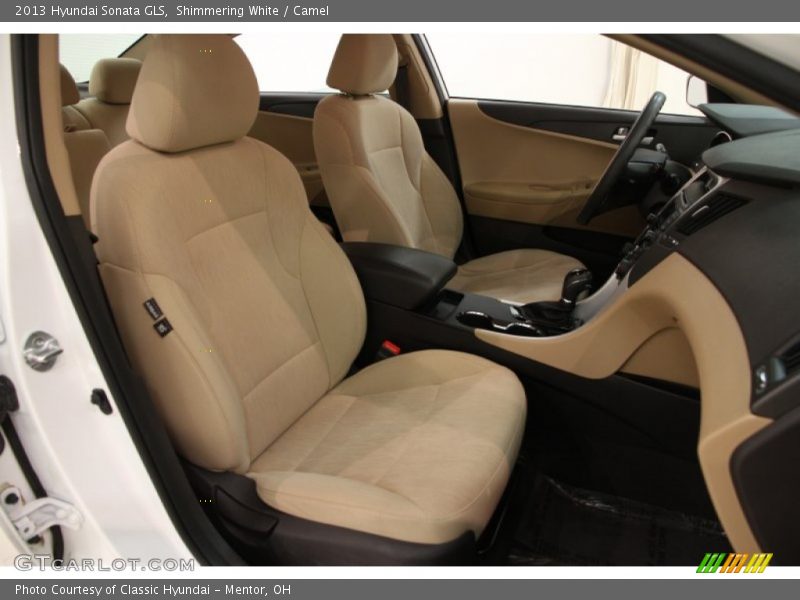 Shimmering White / Camel 2013 Hyundai Sonata GLS