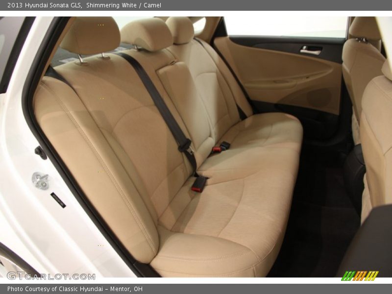 Shimmering White / Camel 2013 Hyundai Sonata GLS
