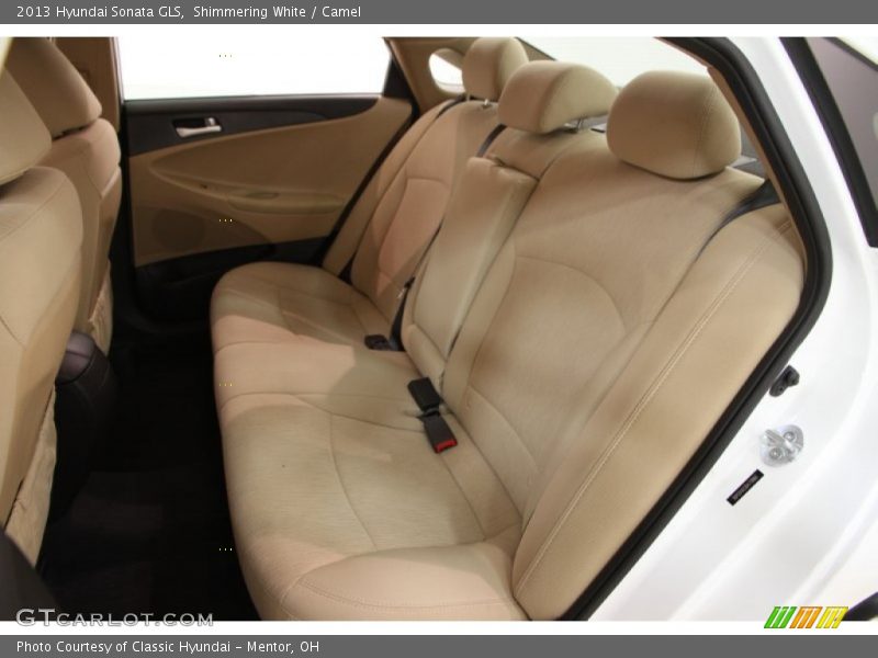 Shimmering White / Camel 2013 Hyundai Sonata GLS
