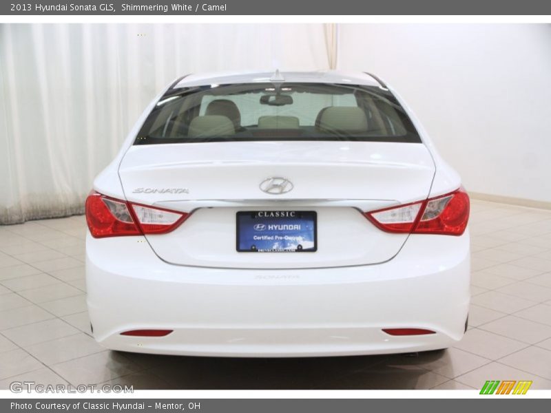 Shimmering White / Camel 2013 Hyundai Sonata GLS