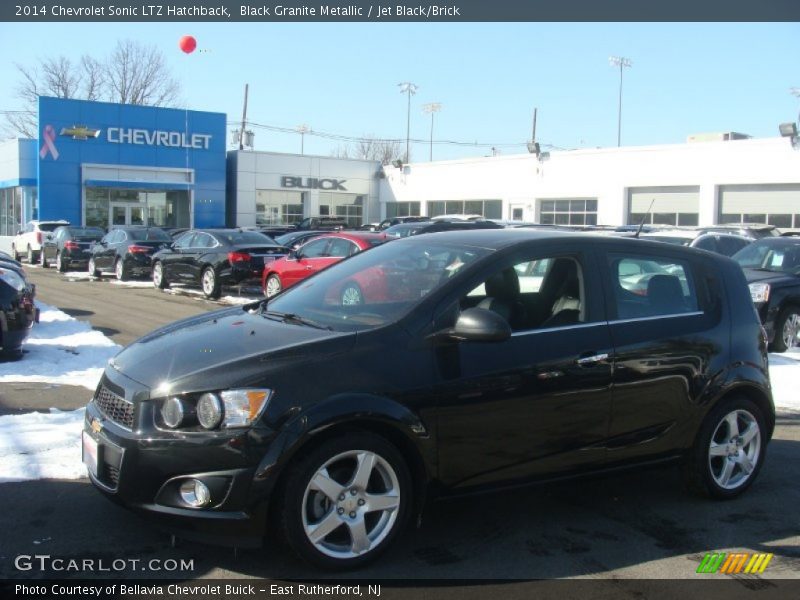 Black Granite Metallic / Jet Black/Brick 2014 Chevrolet Sonic LTZ Hatchback