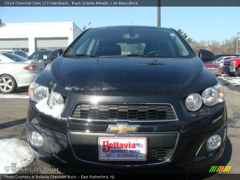 Black Granite Metallic / Jet Black/Brick 2014 Chevrolet Sonic LTZ Hatchback