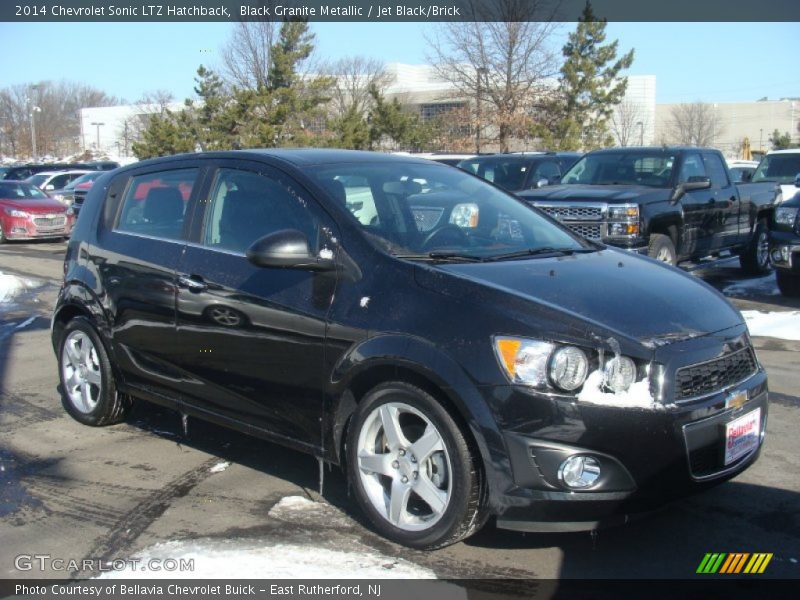 Black Granite Metallic / Jet Black/Brick 2014 Chevrolet Sonic LTZ Hatchback