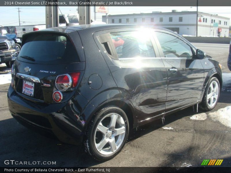 Black Granite Metallic / Jet Black/Brick 2014 Chevrolet Sonic LTZ Hatchback