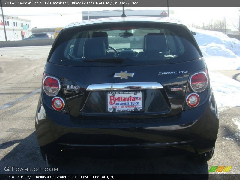 Black Granite Metallic / Jet Black/Brick 2014 Chevrolet Sonic LTZ Hatchback