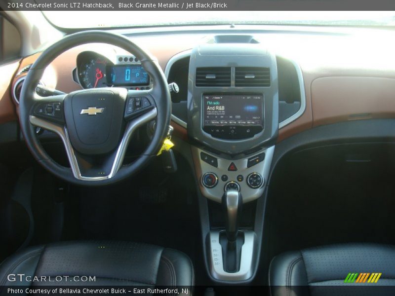 Black Granite Metallic / Jet Black/Brick 2014 Chevrolet Sonic LTZ Hatchback