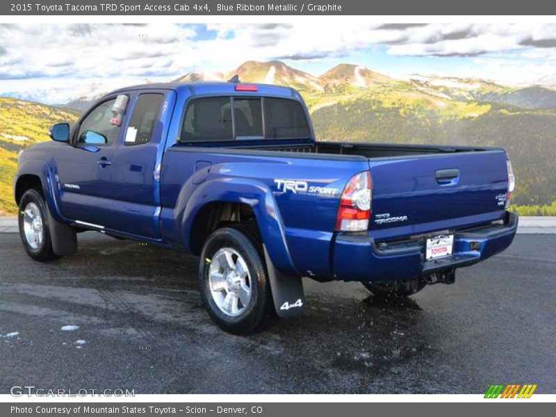 Blue Ribbon Metallic / Graphite 2015 Toyota Tacoma TRD Sport Access Cab 4x4
