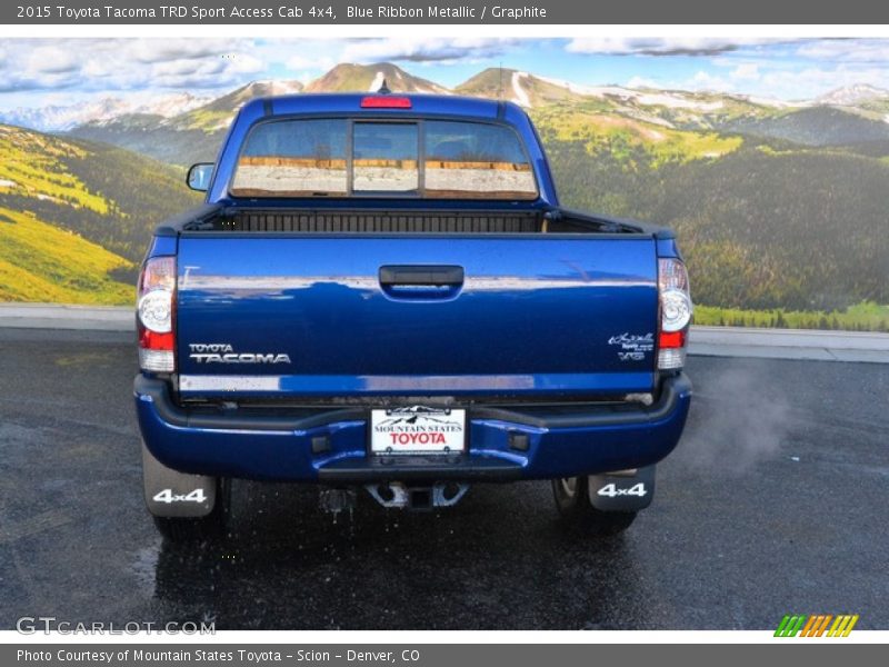 Blue Ribbon Metallic / Graphite 2015 Toyota Tacoma TRD Sport Access Cab 4x4