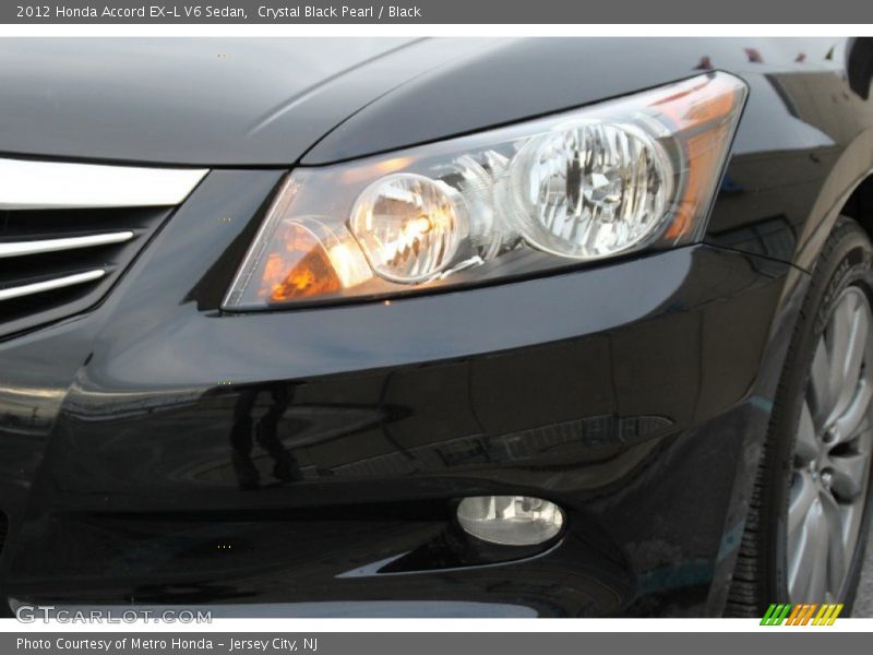 Crystal Black Pearl / Black 2012 Honda Accord EX-L V6 Sedan