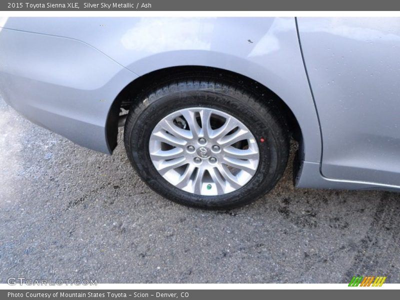 Silver Sky Metallic / Ash 2015 Toyota Sienna XLE