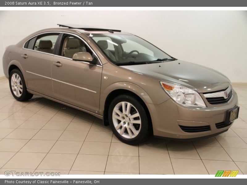 Bronzed Pewter / Tan 2008 Saturn Aura XE 3.5