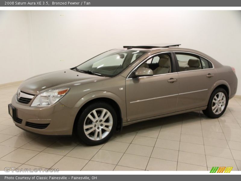 Bronzed Pewter / Tan 2008 Saturn Aura XE 3.5