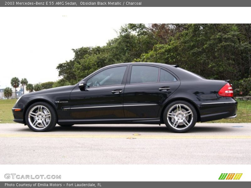 Obsidian Black Metallic / Charcoal 2003 Mercedes-Benz E 55 AMG Sedan