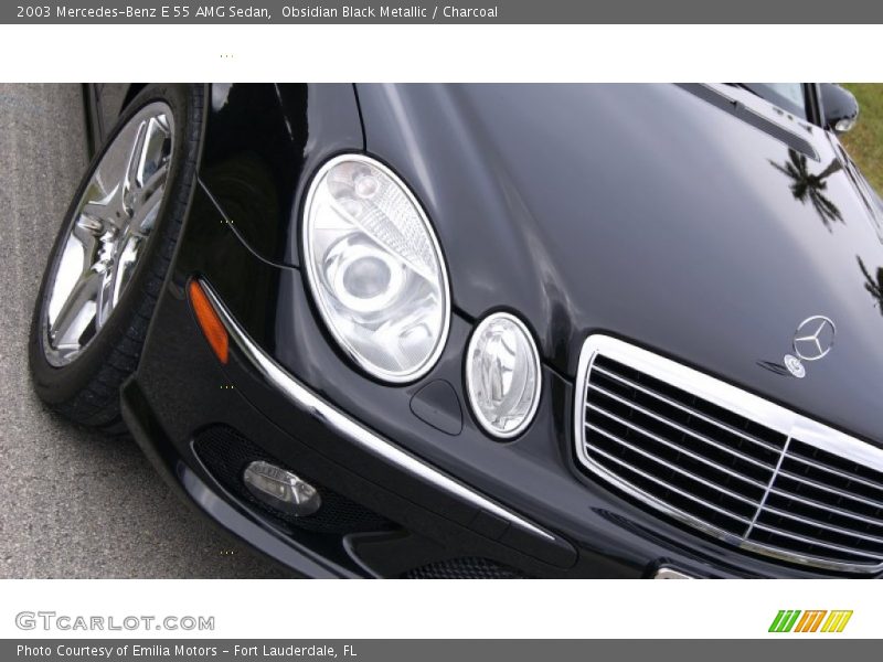 Obsidian Black Metallic / Charcoal 2003 Mercedes-Benz E 55 AMG Sedan