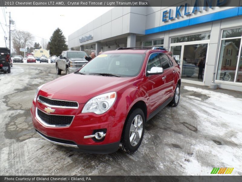 Crystal Red Tintcoat / Light Titanium/Jet Black 2013 Chevrolet Equinox LTZ AWD