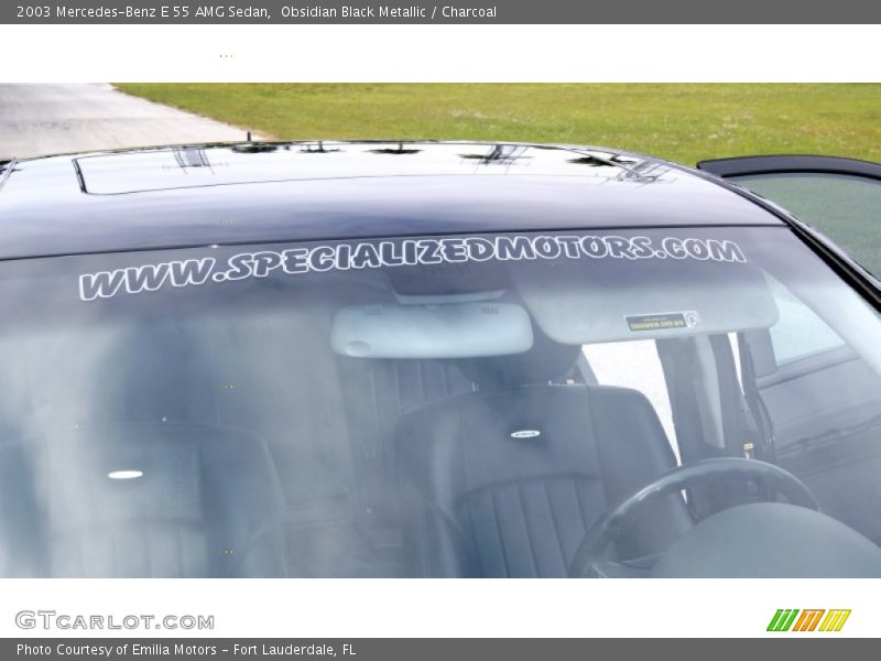 Obsidian Black Metallic / Charcoal 2003 Mercedes-Benz E 55 AMG Sedan