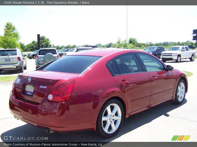 Red Opulence Metallic / Black 2006 Nissan Maxima 3.5 SE