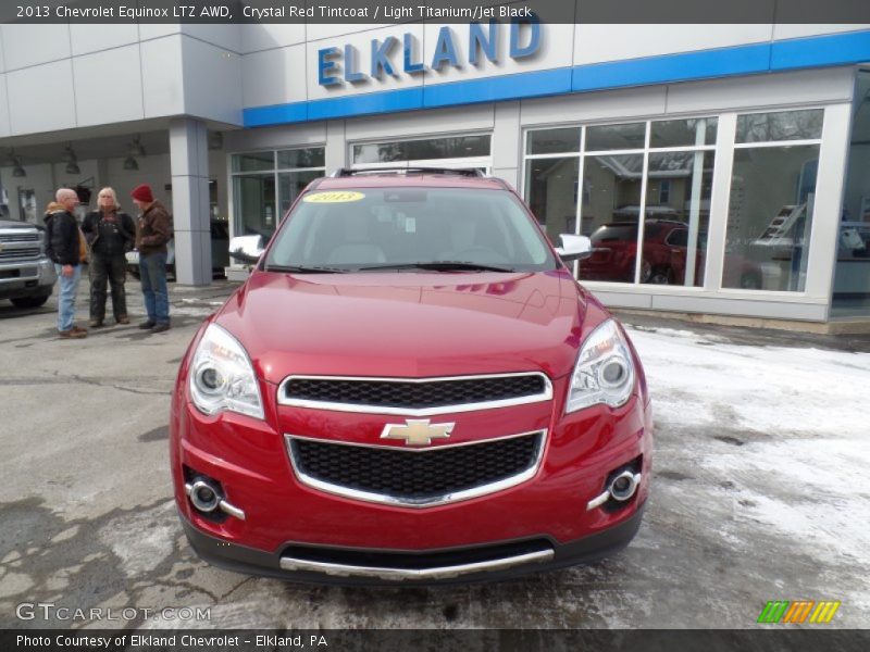 Crystal Red Tintcoat / Light Titanium/Jet Black 2013 Chevrolet Equinox LTZ AWD