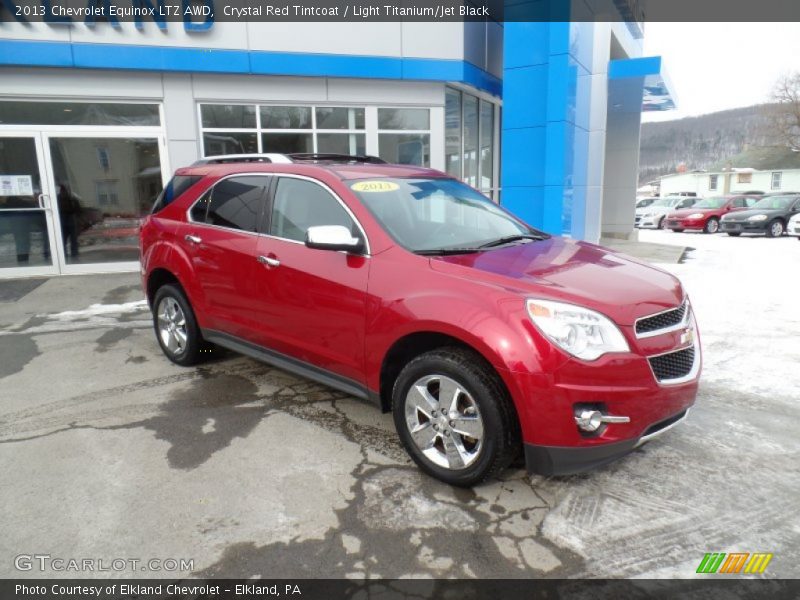 Crystal Red Tintcoat / Light Titanium/Jet Black 2013 Chevrolet Equinox LTZ AWD