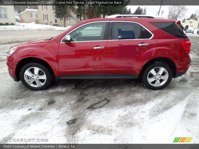 Crystal Red Tintcoat / Light Titanium/Jet Black 2013 Chevrolet Equinox LTZ AWD