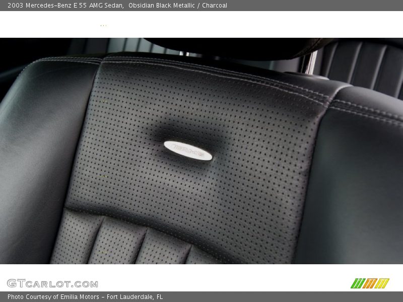 Obsidian Black Metallic / Charcoal 2003 Mercedes-Benz E 55 AMG Sedan