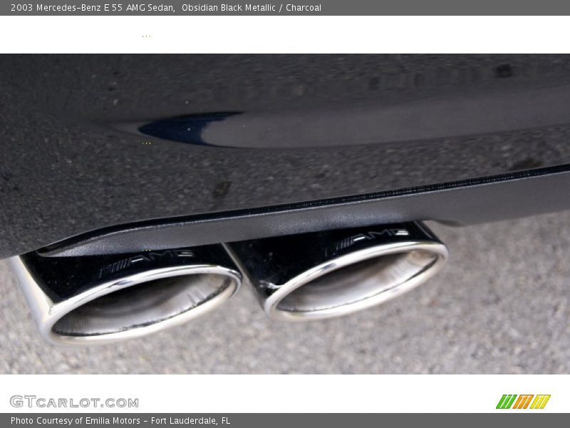 Exhaust of 2003 E 55 AMG Sedan