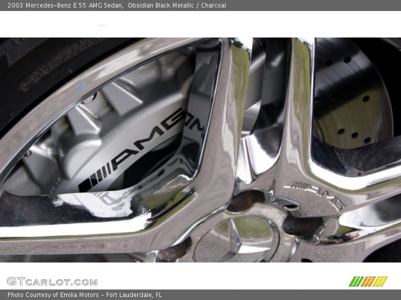 Obsidian Black Metallic / Charcoal 2003 Mercedes-Benz E 55 AMG Sedan