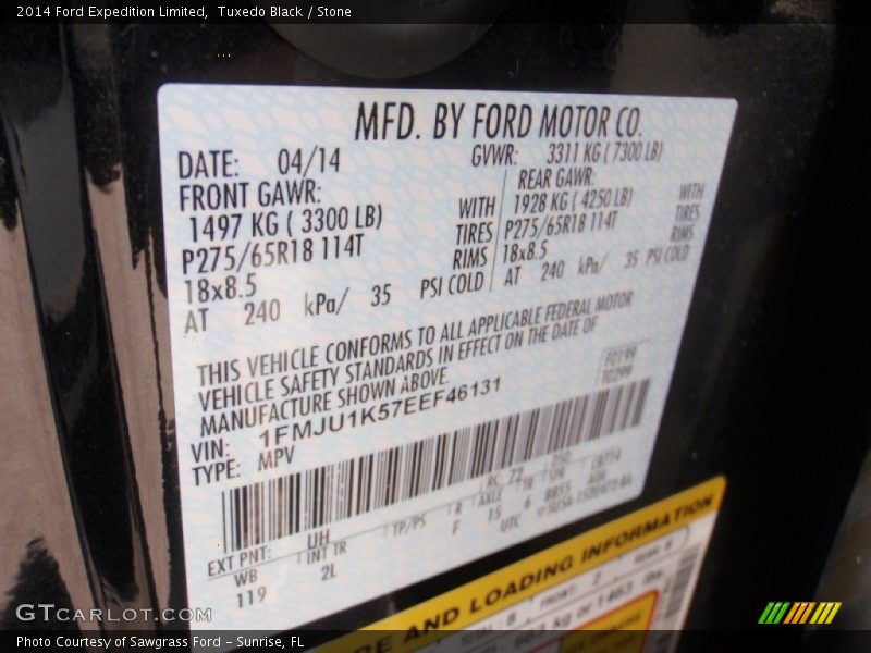 Tuxedo Black / Stone 2014 Ford Expedition Limited