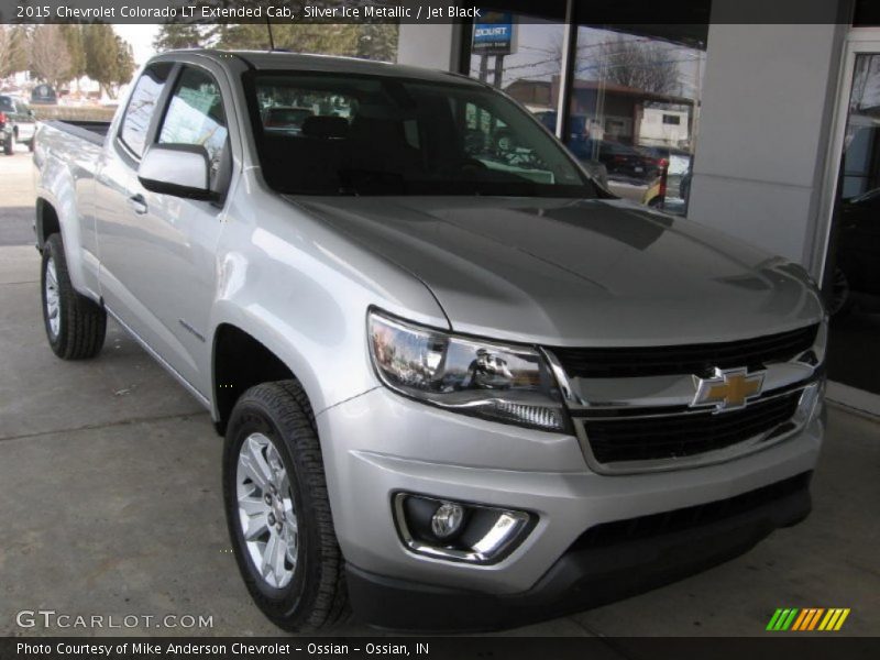 Silver Ice Metallic / Jet Black 2015 Chevrolet Colorado LT Extended Cab