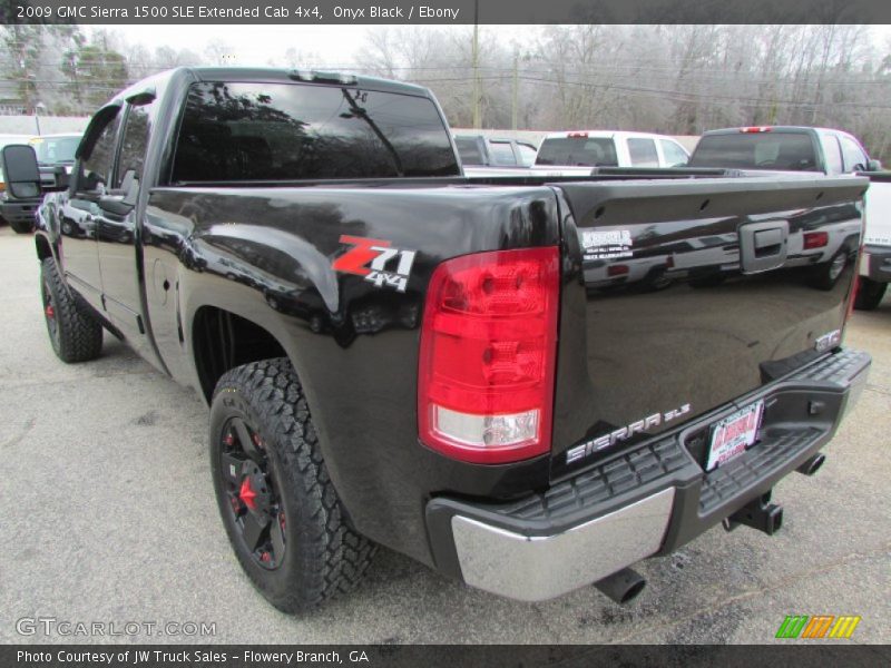 Onyx Black / Ebony 2009 GMC Sierra 1500 SLE Extended Cab 4x4