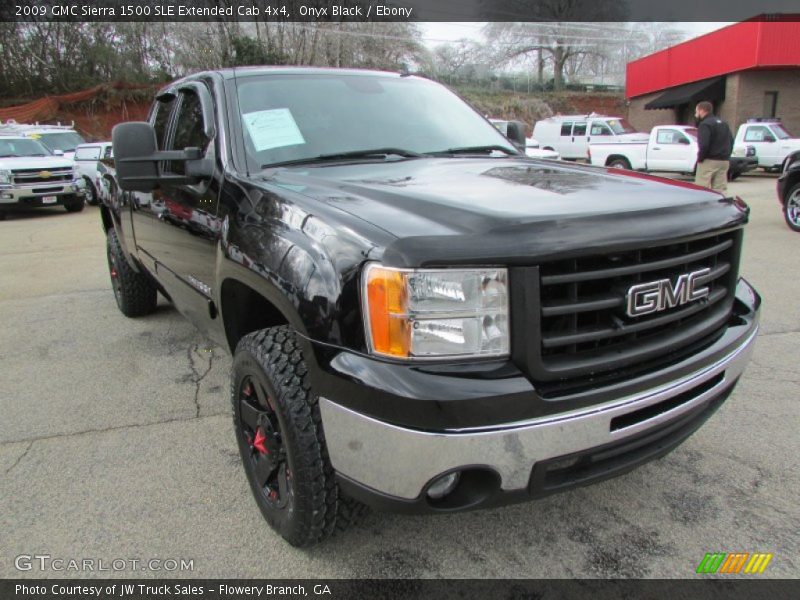 Onyx Black / Ebony 2009 GMC Sierra 1500 SLE Extended Cab 4x4