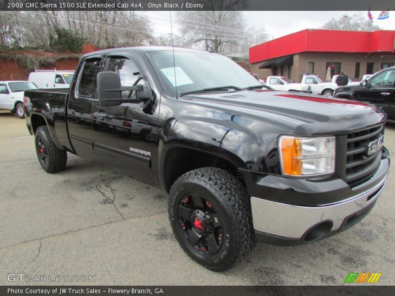 Onyx Black / Ebony 2009 GMC Sierra 1500 SLE Extended Cab 4x4