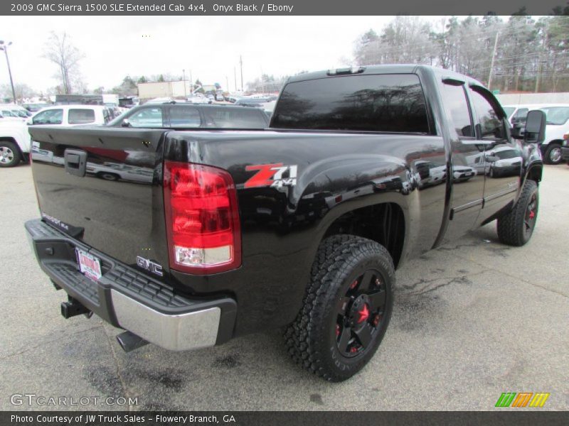 Onyx Black / Ebony 2009 GMC Sierra 1500 SLE Extended Cab 4x4