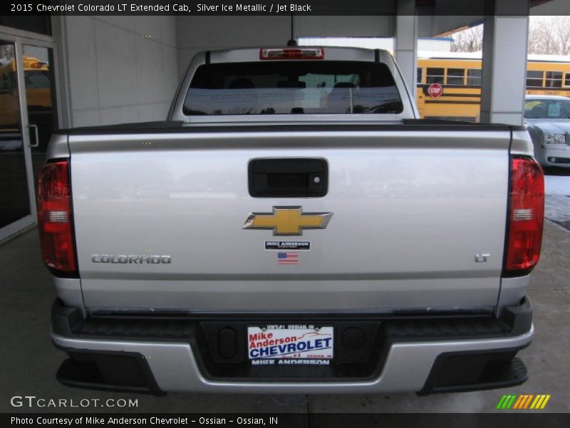 Silver Ice Metallic / Jet Black 2015 Chevrolet Colorado LT Extended Cab