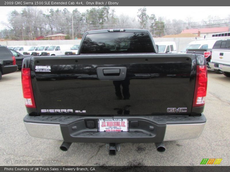 Onyx Black / Ebony 2009 GMC Sierra 1500 SLE Extended Cab 4x4