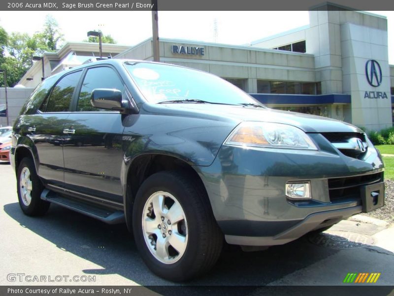 Sage Brush Green Pearl / Ebony 2006 Acura MDX