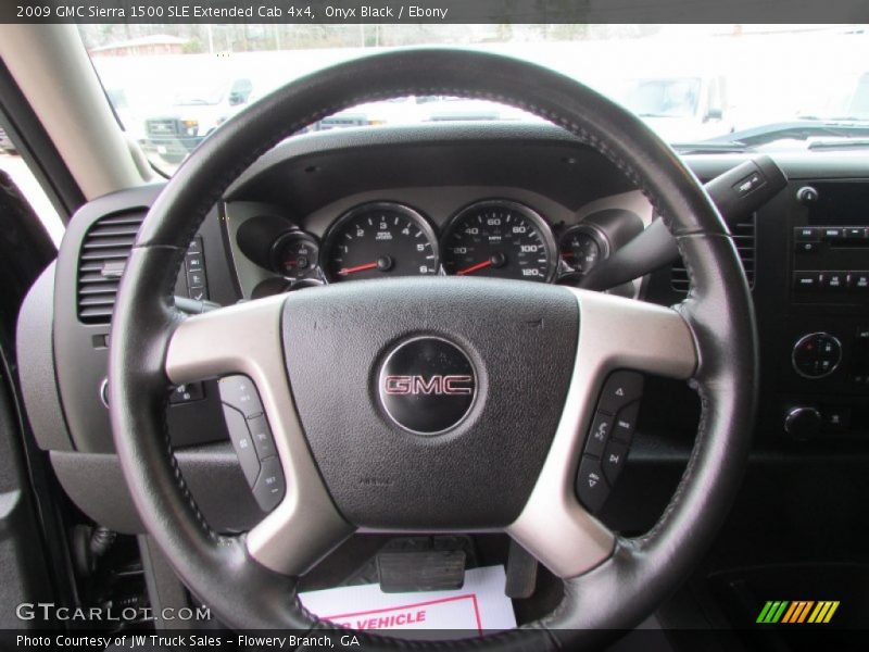 Onyx Black / Ebony 2009 GMC Sierra 1500 SLE Extended Cab 4x4