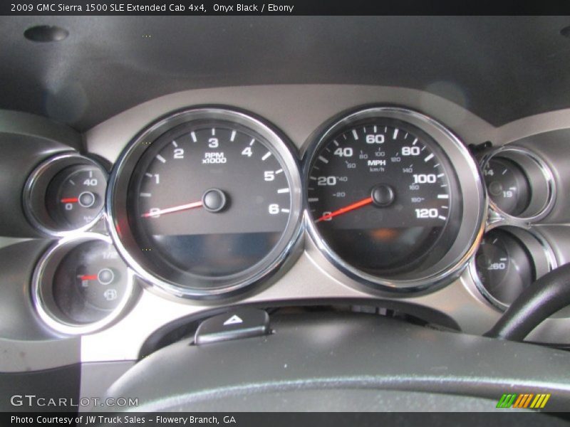 Onyx Black / Ebony 2009 GMC Sierra 1500 SLE Extended Cab 4x4