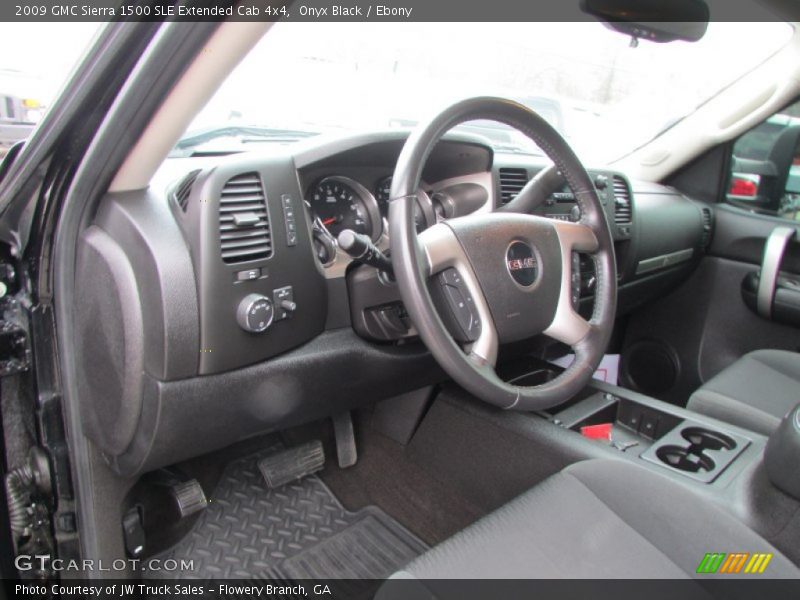 Onyx Black / Ebony 2009 GMC Sierra 1500 SLE Extended Cab 4x4