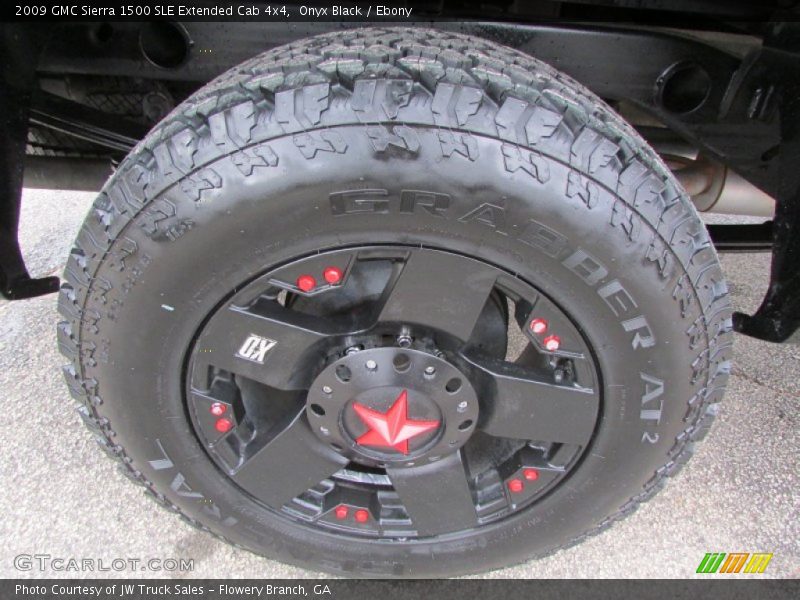 Onyx Black / Ebony 2009 GMC Sierra 1500 SLE Extended Cab 4x4