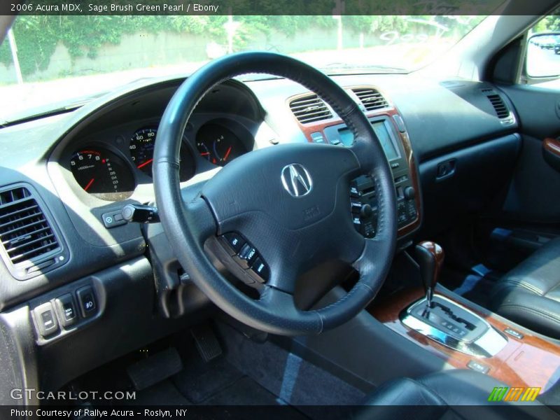 Sage Brush Green Pearl / Ebony 2006 Acura MDX