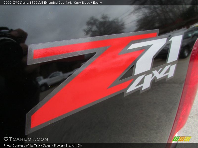 Onyx Black / Ebony 2009 GMC Sierra 1500 SLE Extended Cab 4x4