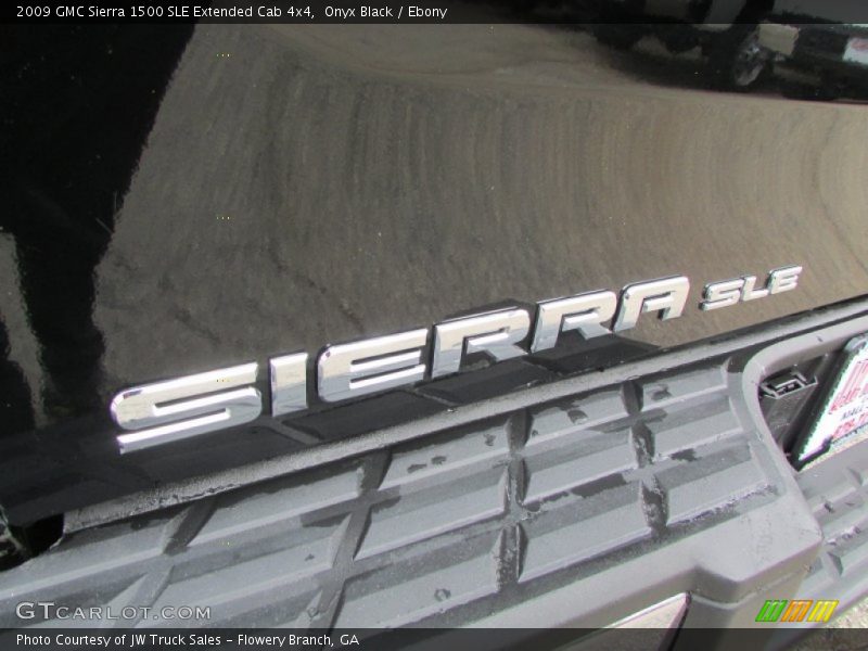Onyx Black / Ebony 2009 GMC Sierra 1500 SLE Extended Cab 4x4