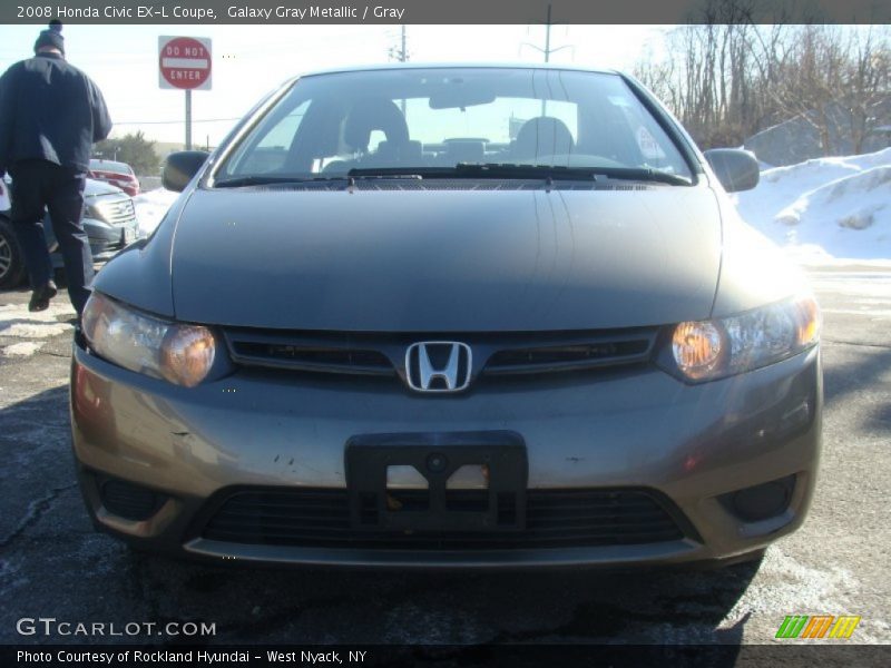 Galaxy Gray Metallic / Gray 2008 Honda Civic EX-L Coupe