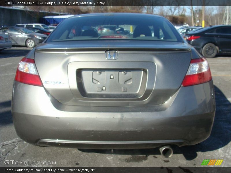 Galaxy Gray Metallic / Gray 2008 Honda Civic EX-L Coupe